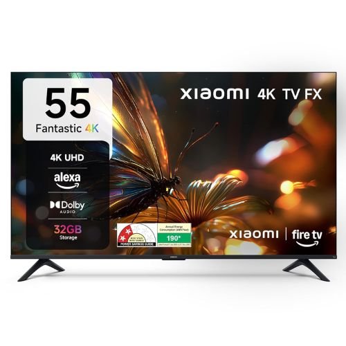 Xiaomi 55 Inch FX 4K Smart LED Fire TV L55MB-FIN display view