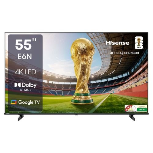 Hisense 50 Inch 4K Smart LED Google TV 50E63N front display view