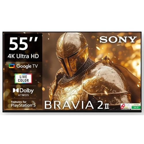 Sony 55 Inch BRAVIA 2M2 Series 4K Smart LED Google TV K-55S25BM2 front view