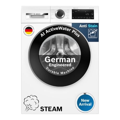 Bosch 9 Kg 5 Star Front Load Washing Machine (WGA14200IN) Front View