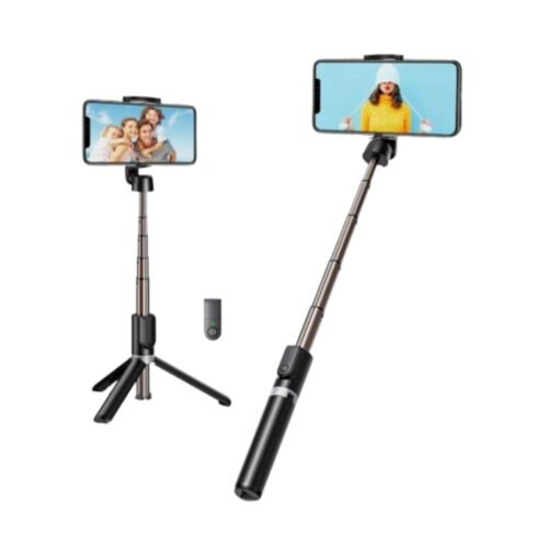 Hold Up R1 Bluetooth Selfie Stick with Remote and Tripod