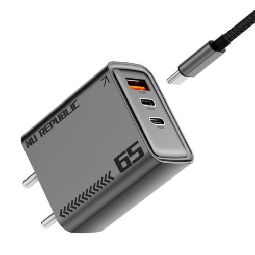 Nu Republic Cybotron 65W GaN Wall Charger with Type C