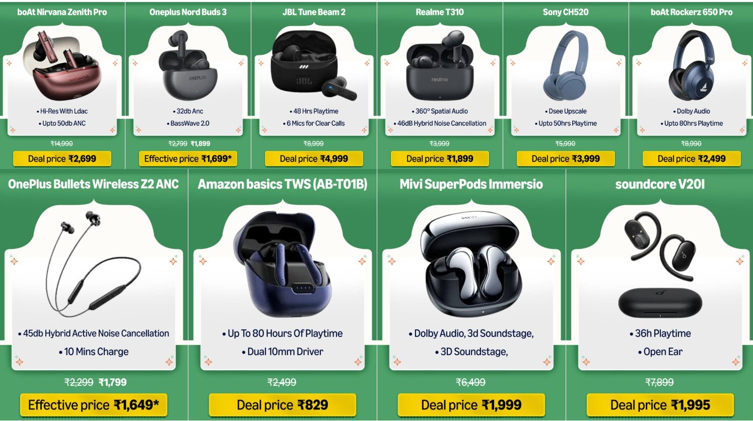 Best Headphones & Power Bank Deals