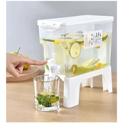 Drink Dispenser with Tap 3.5L Plastic Juice Water Dispenser Bottled Water Dispenser.