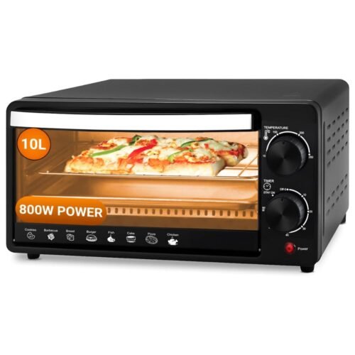 INALSA 10L oven toaster griller 800W black silver