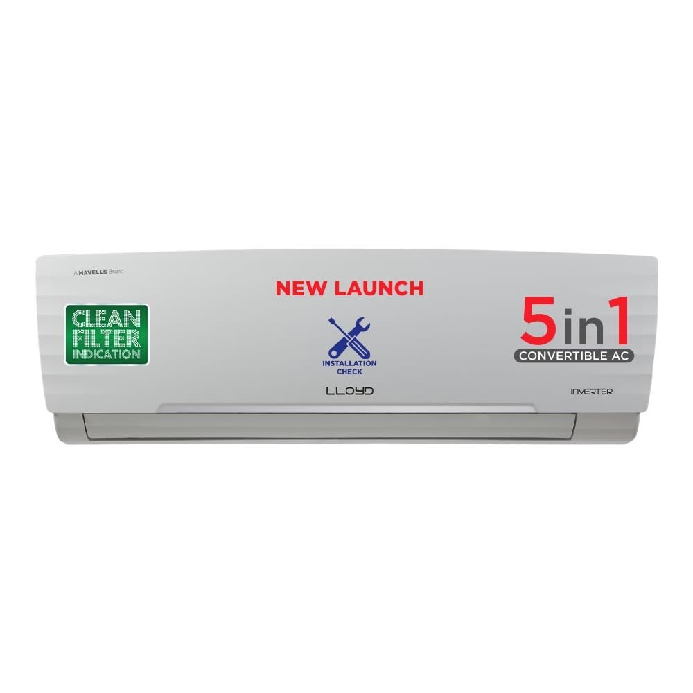 Lloyd 1.5 Ton 5 Star Inverter Split AC GLS18I5KWGGW White