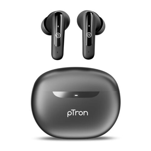 pTron Bassbuds Astra TWS earbuds Bluetooth 5.3 Black