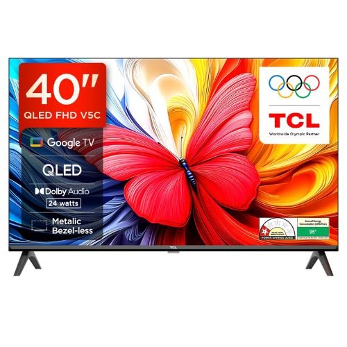 TCL V5C Series 40 Inch Full HD QLED Smart Google TV Black