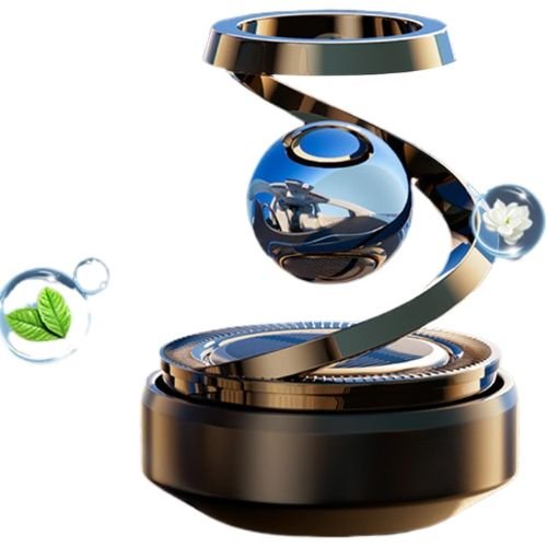 Solar Aromatherapy Car Air Freshener | Stylish Dashboard Rotating Perfume Diffuser