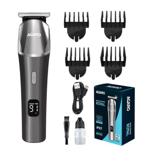 AGARO Royal Beard Trimmer for Men with 120 Minutes Runtime