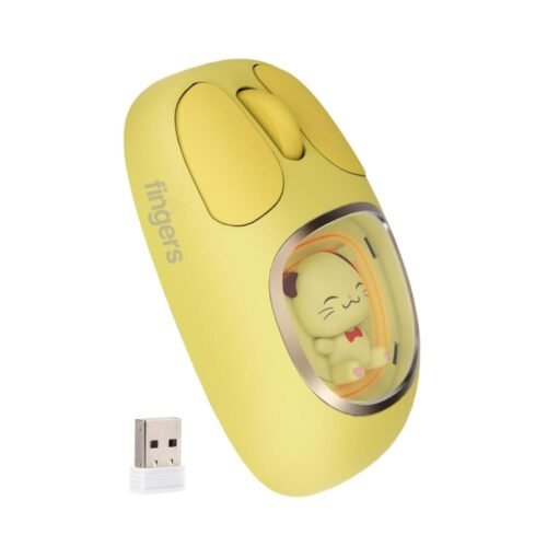 FINGERS CuteClicks WB4 Wireless Mouse RGB Bluetooth 1200 DPI Rechargeable