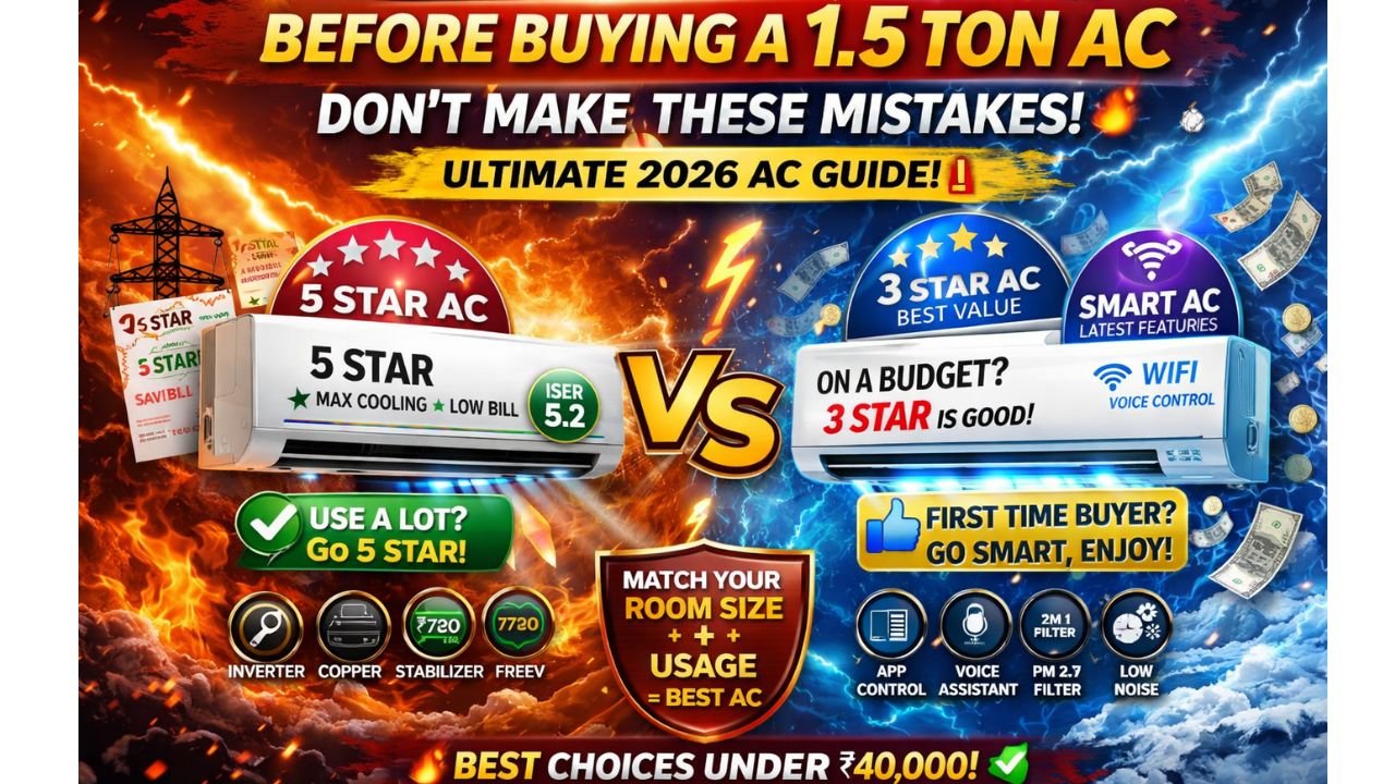 best 1.5 ton AC in India 2026