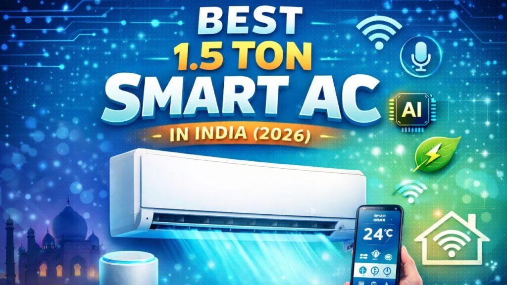 Best 1.5 ton smart AC in India 2026 with WiFi control and smart cooling features
