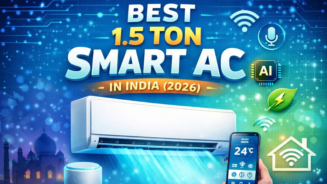 Best 1.5 ton smart AC in India 2026 with WiFi control and smart cooling features