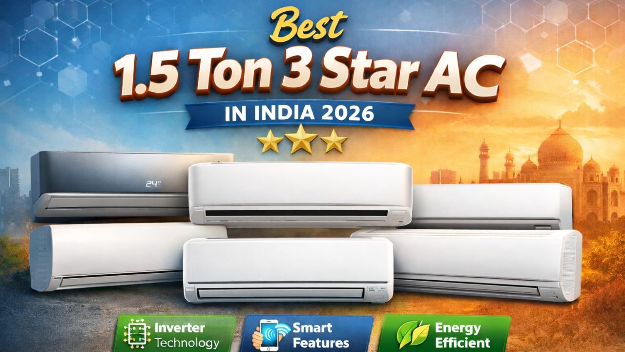 Best 1.5 ton 3 star AC in India 2026 comparison