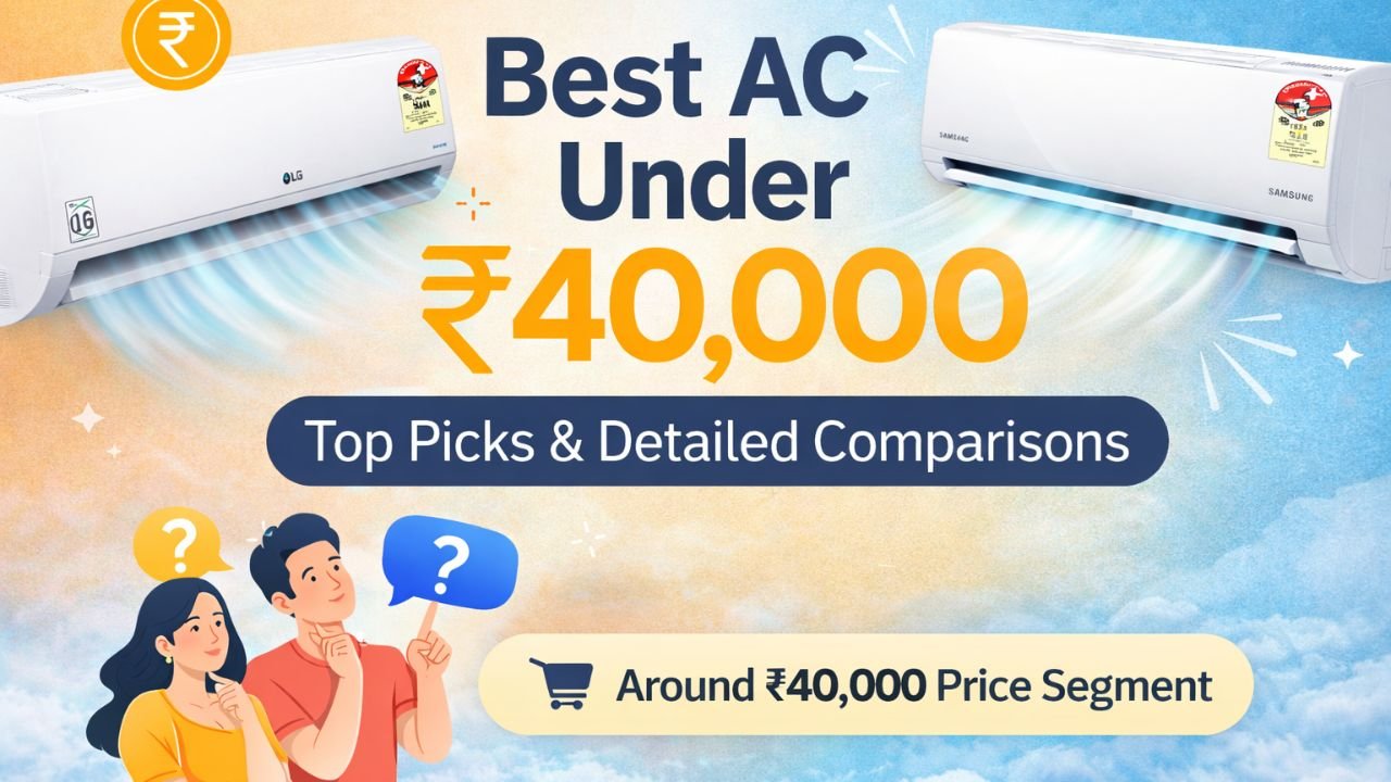 Best AC under 40000 in India 2026 comparison of 1.5 ton inverter split air conditionersBest AC under 40000 in India 2026 comparison of 1.5 ton inverter split air conditioners