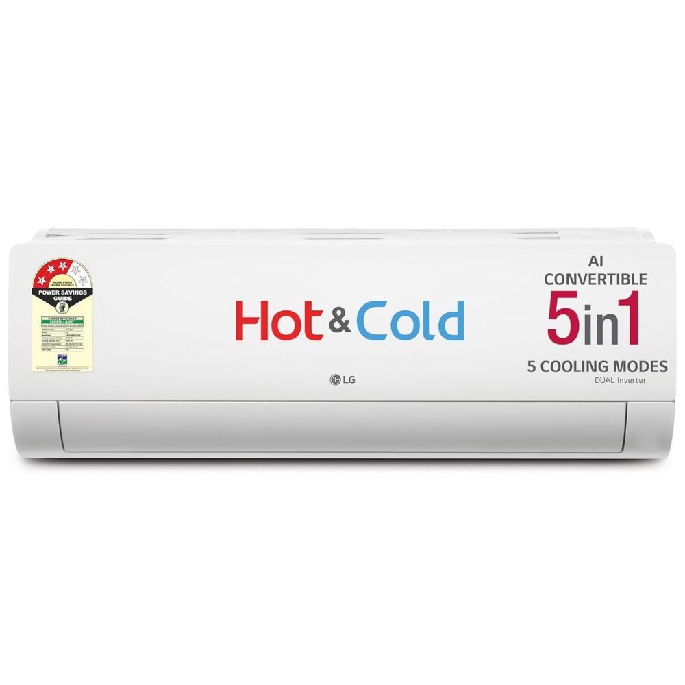 LG 1.5 Ton 3 Star Hot and Cold Dual Inverter Split AC US-H19BNXE indoor unit