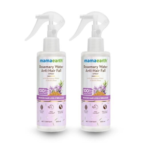 Mamaearth Rosemary Water Anti Hair Fall Spray 200ml x2 bottles