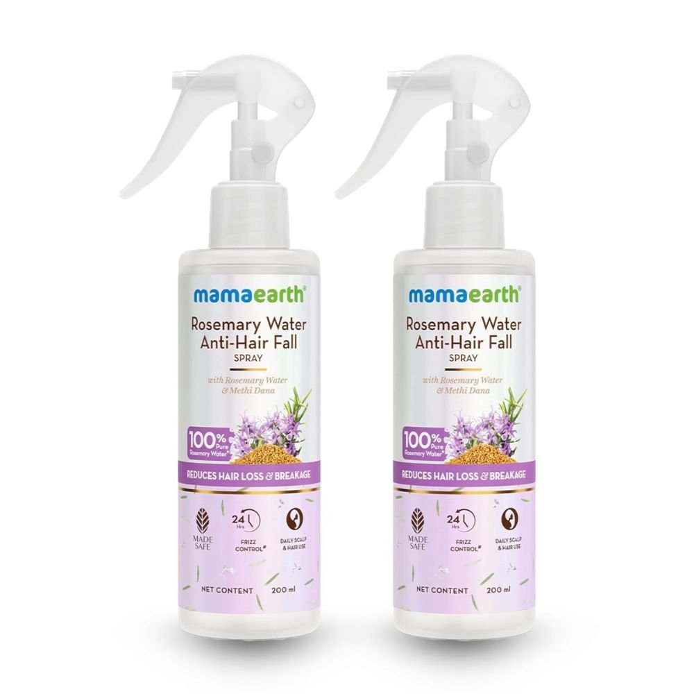 Mamaearth Rosemary Water Anti Hair Fall Spray 200ml x2 bottles