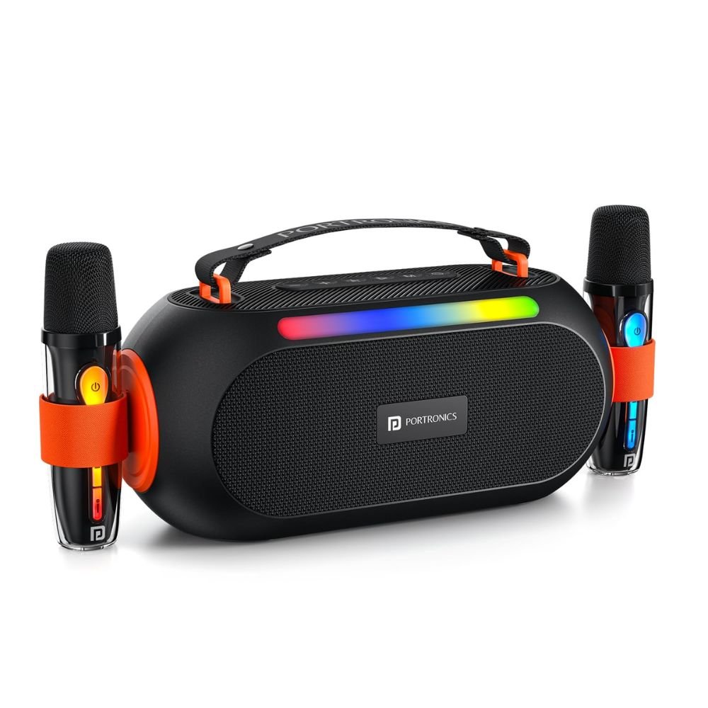 Portronics Apollo 20 dual karaoke mic