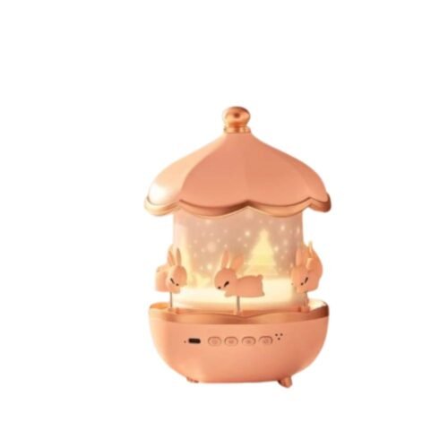 Rabbit sky projector night light for kids with rotating projection