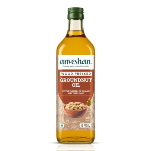 Anveshan wood cold pressed groundnut oil 1 litre