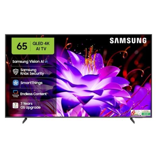 Samsung 65 inch Vision AI QLED smart TV front view