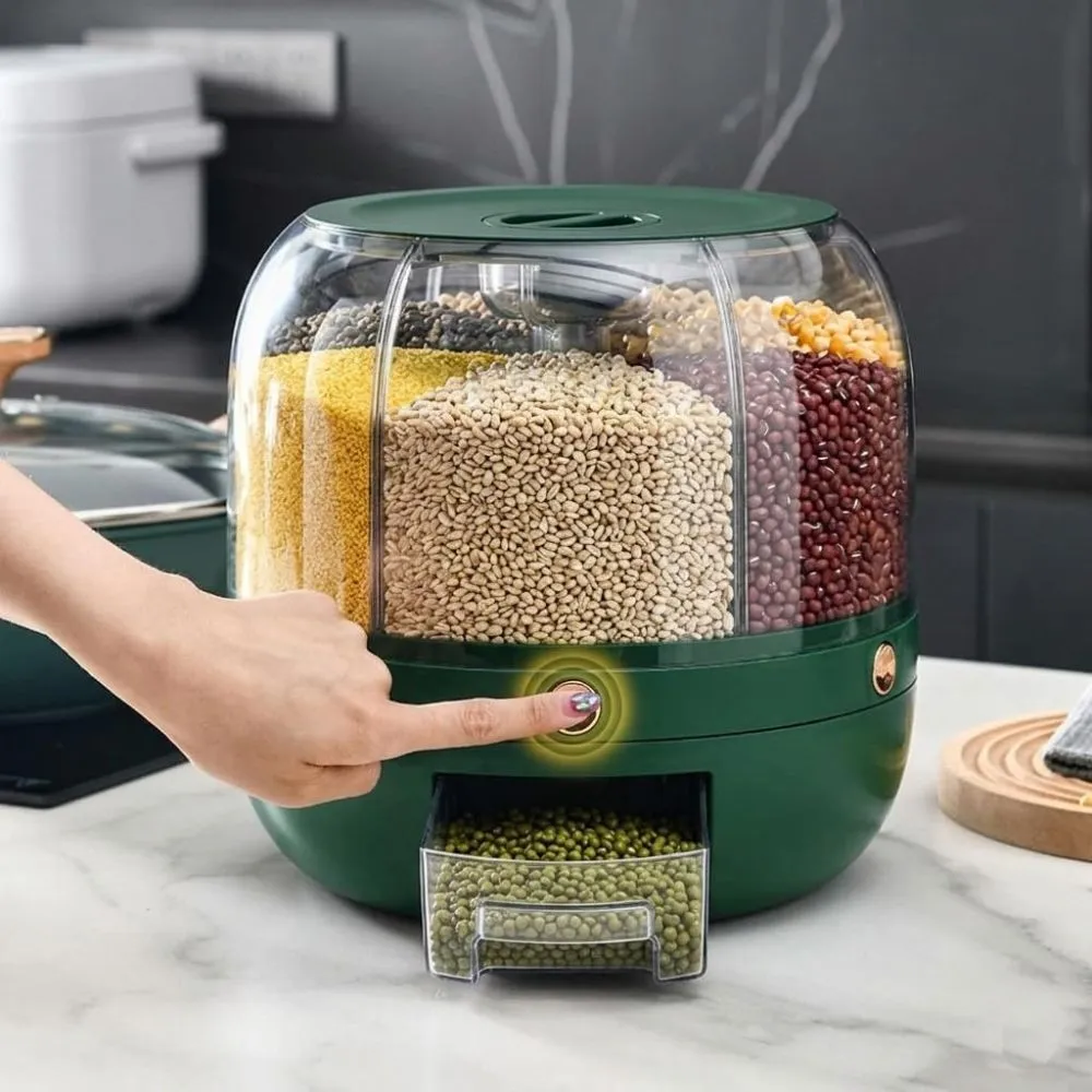 Dravizon rotating grain storage bin