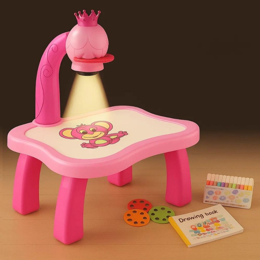 kids drawing projector table