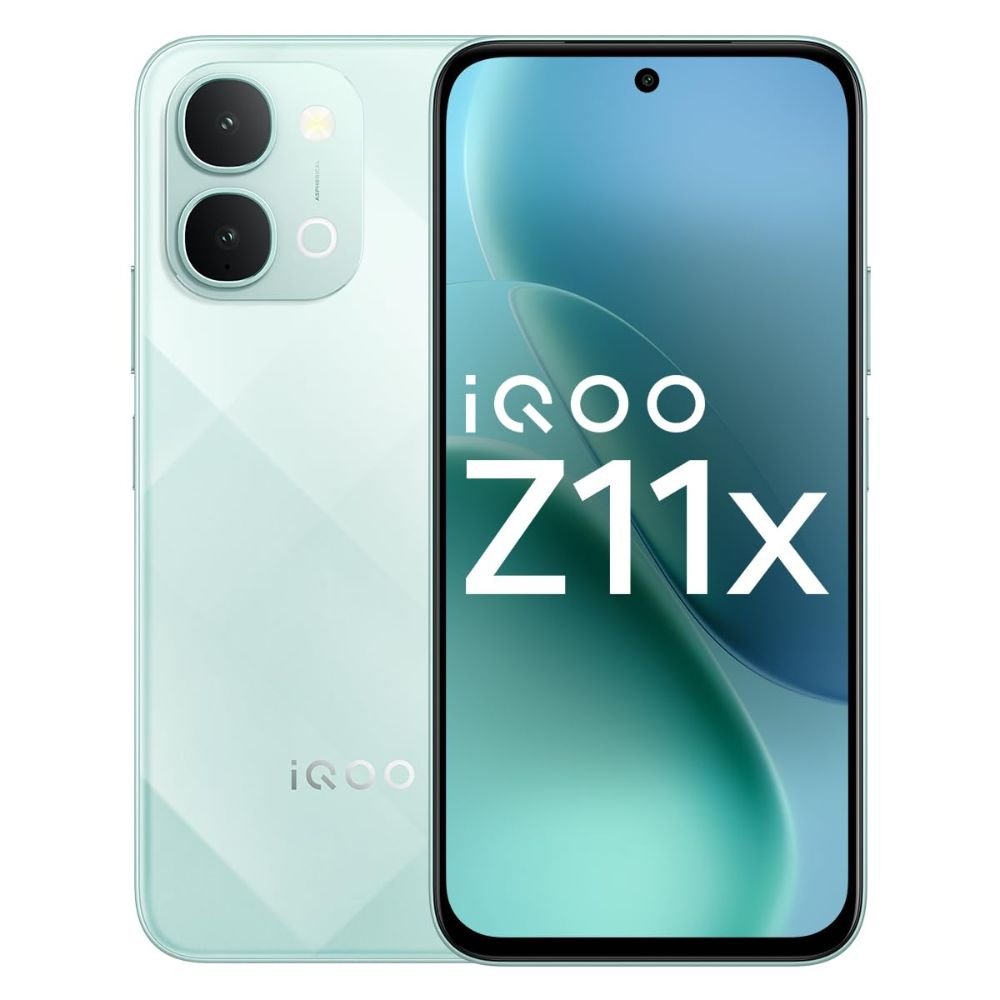 iQOO Z11x prismatic green smartphone