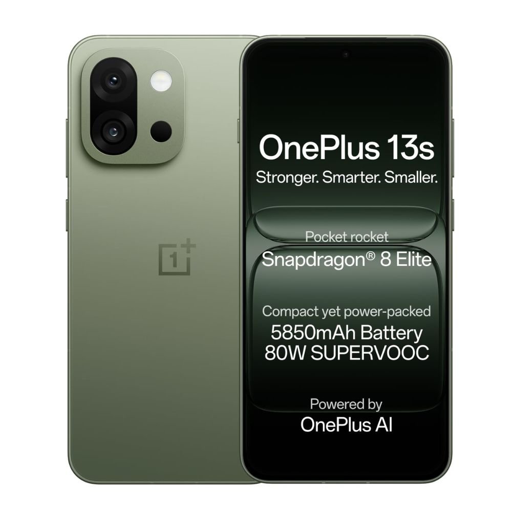 OnePlus 13s green silk smartphone