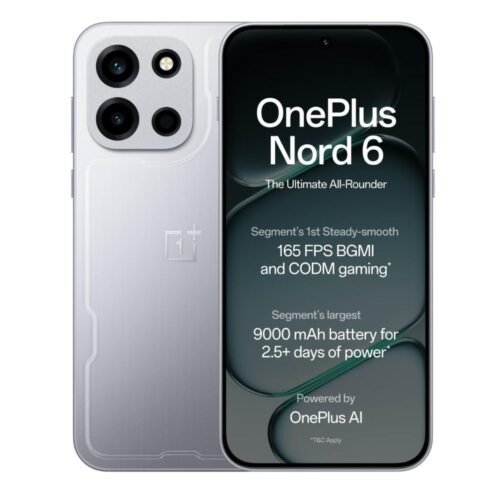 OnePlus Nord 6 quick silver smartphone