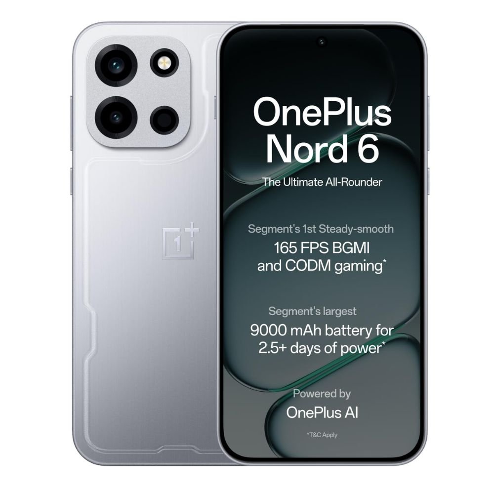 OnePlus Nord 6 quick silver smartphone