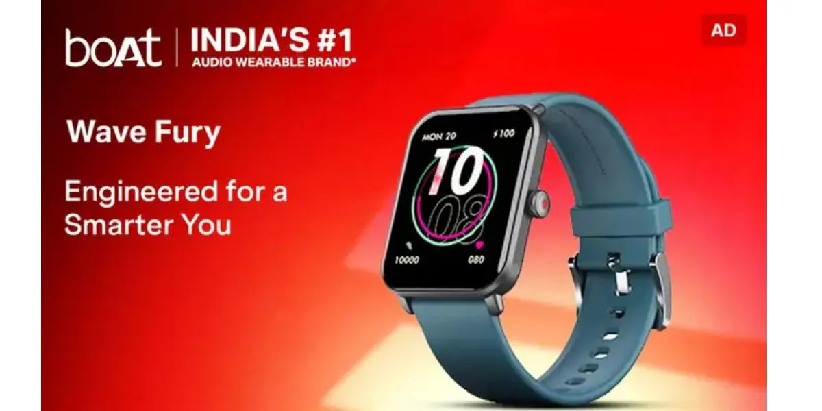 boAt Wave Fury smartwatch